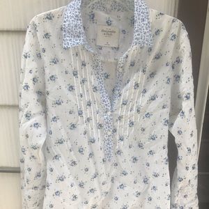 Abercrombie and Fitch floral linen top